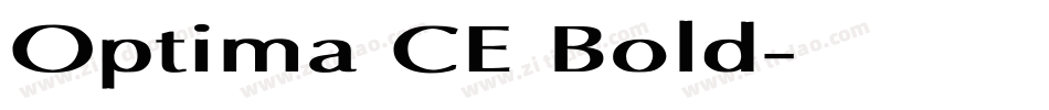 Optima CE Bold字体转换